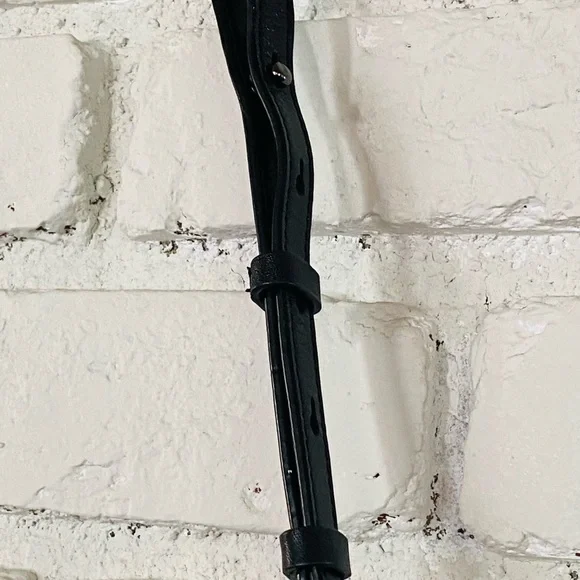 - Halston Heritage Black /gray White Satchel Handbag - Picture 6 of 10